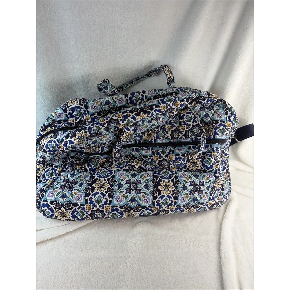 Vera Bradley Lisbon Medallion Lge Duffel 2 Med Weekenders Rare Matching 3 Pieces